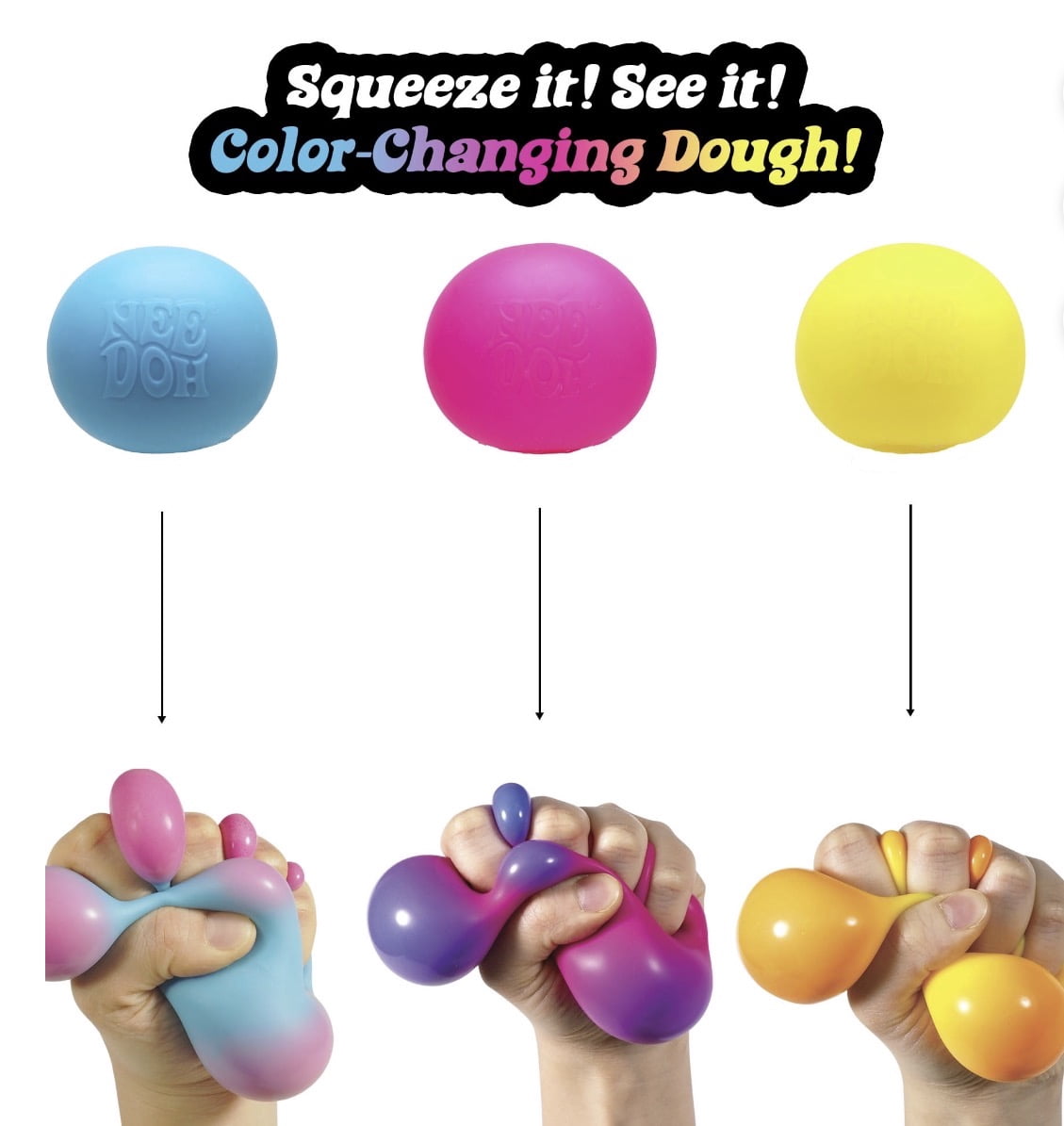 The Groovy Glob Color Change, Stress Ball, fidget, sensory (1 color chosen at random)