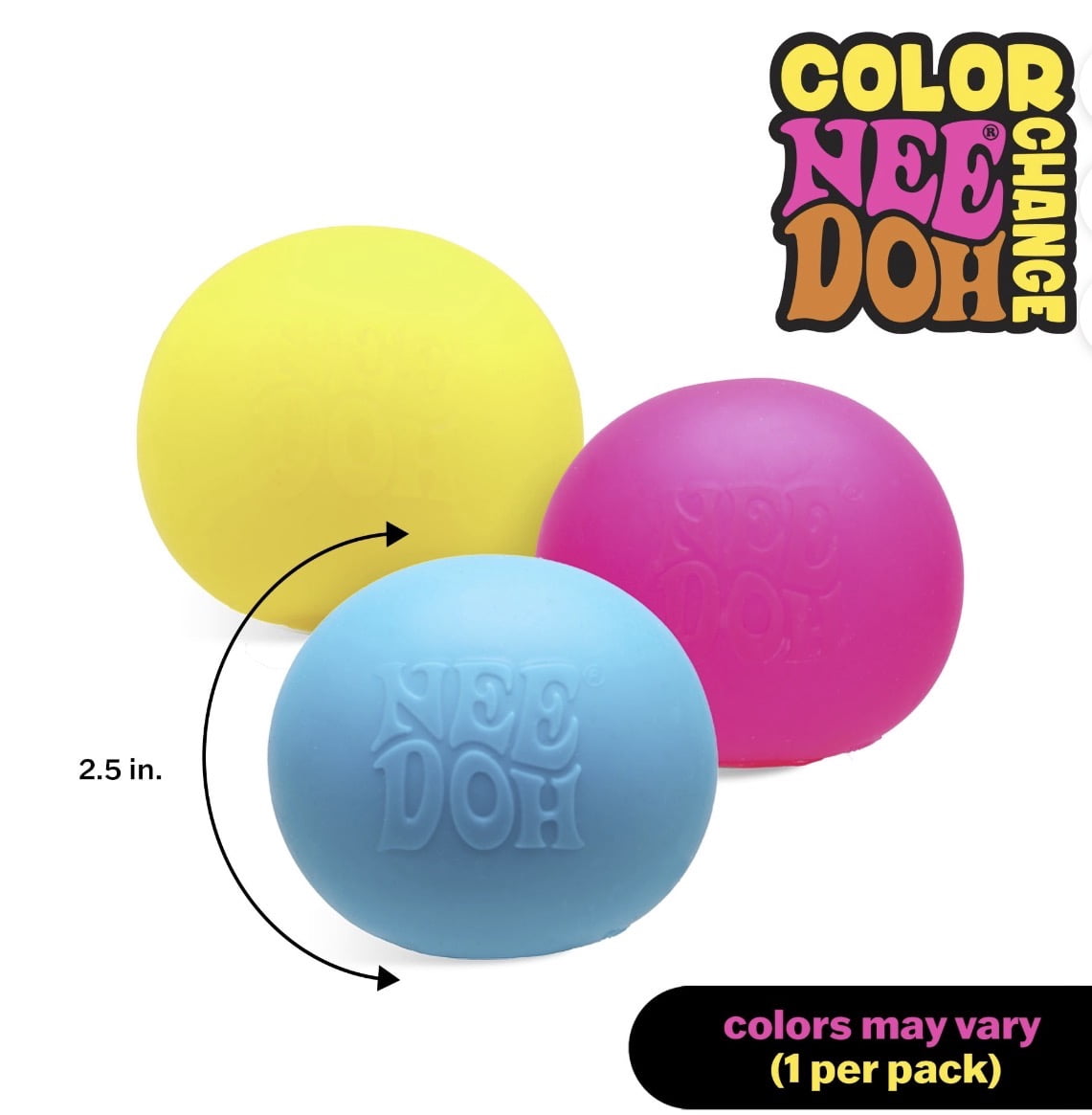 The Groovy Glob Color Change, Stress Ball, fidget, sensory (1 color chosen at random)