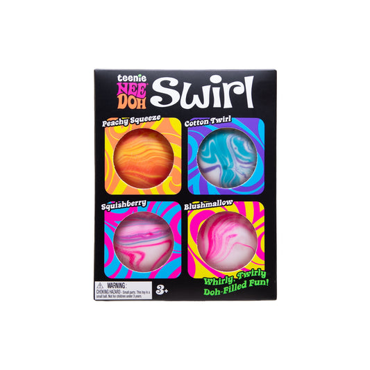 Teenie Swirl, Satisfying Sensory Toy, (4 Pack Colors May Vary), Children Ages 3+