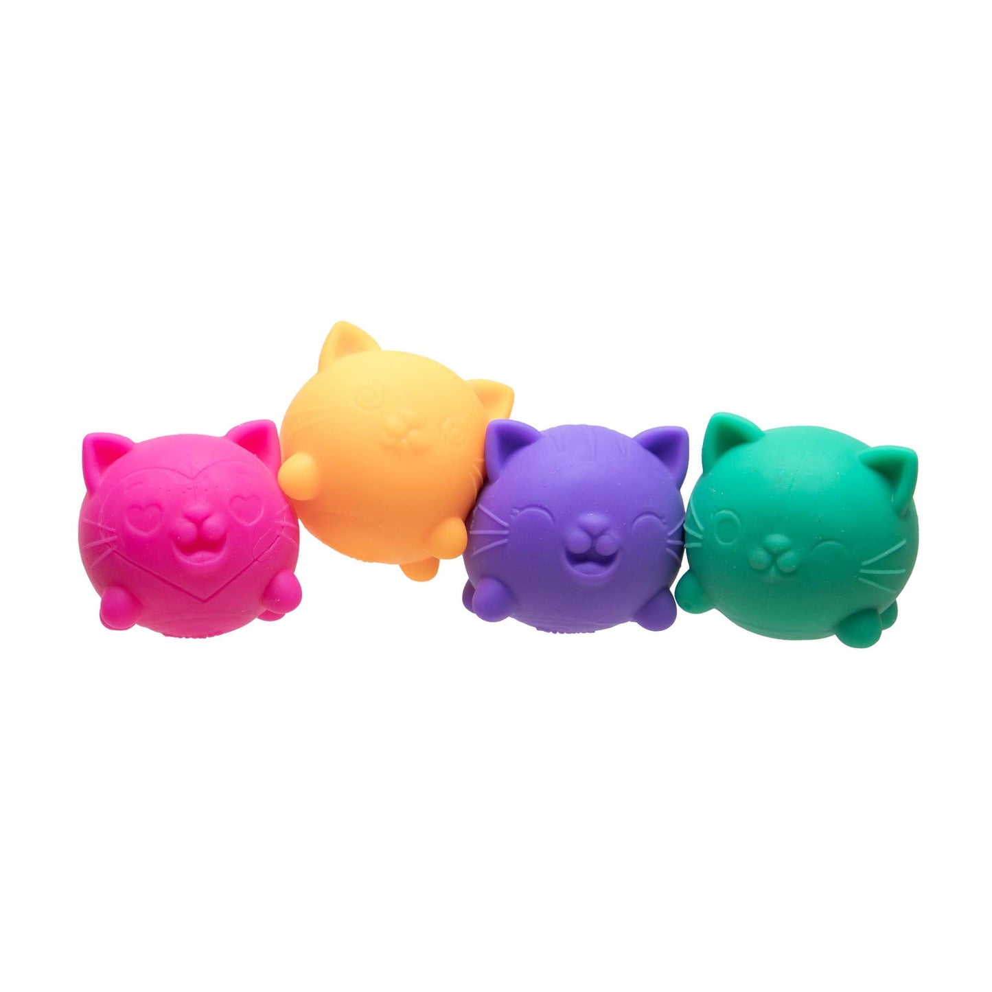 Teenie Cool Kitten, Satisfying Shaped Sensory Toys, 4 pack Multiple Colors, Children Ages 3+