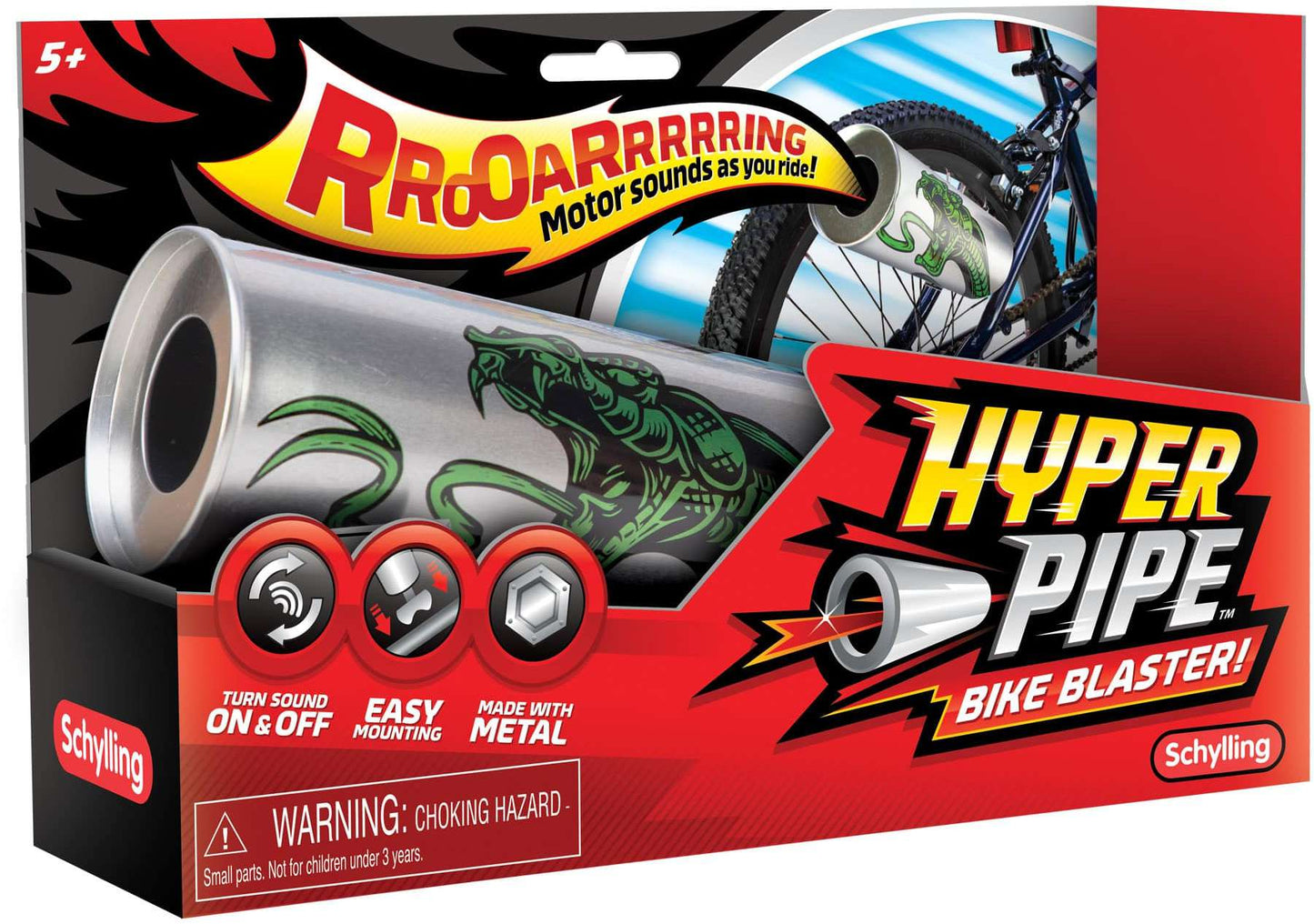 Hyper Pipe Metal Random Pattern Bike Blaster